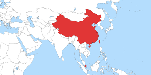 Weltkarte Chinesisch