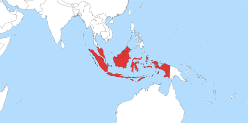 Weltkarte Indonesisch