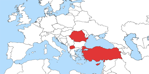 Weltkarte Türkisch