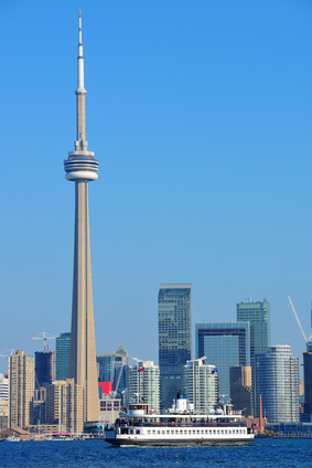 Der Canadian National Tower in Toronto bietet eine Aussicht aus 440 Metern.